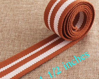 38MM Webbing Cotton Webbing Belt Striped Webbing Lanyard Webbing Strap Webbing Buckle Tote Bag Supplies Cotton Canvas 1 1/2 INCHES