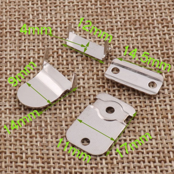50sets Silver Trousers Skirts Bars Fasteners Hook Eye Clasps Pants