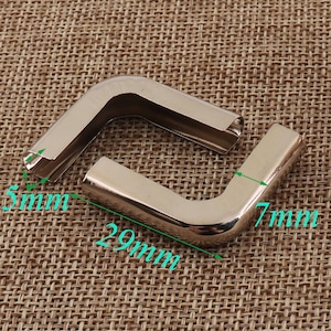 80 pcs Metal Box Corner,Box Corner,29x29mm,Silver Corner Cet of 4,Metal Corner Protectors,Picture Frame Corners,Jewelry Box Corners