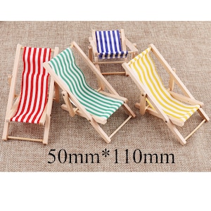 mini Beach chair,Coastal Seating,Fairy Accessories,Dollhouse Accessories,Play house toys,artisan Photography DIY chairs-1 pcs