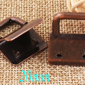 10 PCS Antique Copper Key Fob Hardware with Key Rings,20mm Copper Key Fobs Hardware,Key Chains Key Fob Key Chain Webbing-Wholesale(kf20)