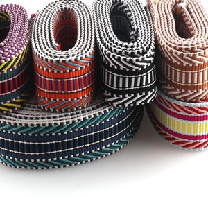 38mm 6 colors webbing,3 YARDS nylon webbing cotton webbing ribbon,pattern webbing,canvas strap,jacquard ribbon,upholstery webbing