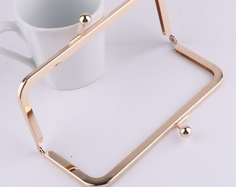 Clutch Purse Frames, 7 "* 3" Gold Clutch Rahmen Nähen, Geldbörse Rahmen, Metallrahmen, Geldbörse Rahmen Versorgung, Geldbörse Herstellung Lieferungen, Rahmen Verschluss, Brieftasche Rahmen