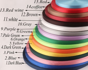 Nylon Webbing plain Smooth Ribbon Webbing,Soft solid color webbing Keychain Polyester Webbing,Webbing Key Fob Webbing lanyard webbing-10mm