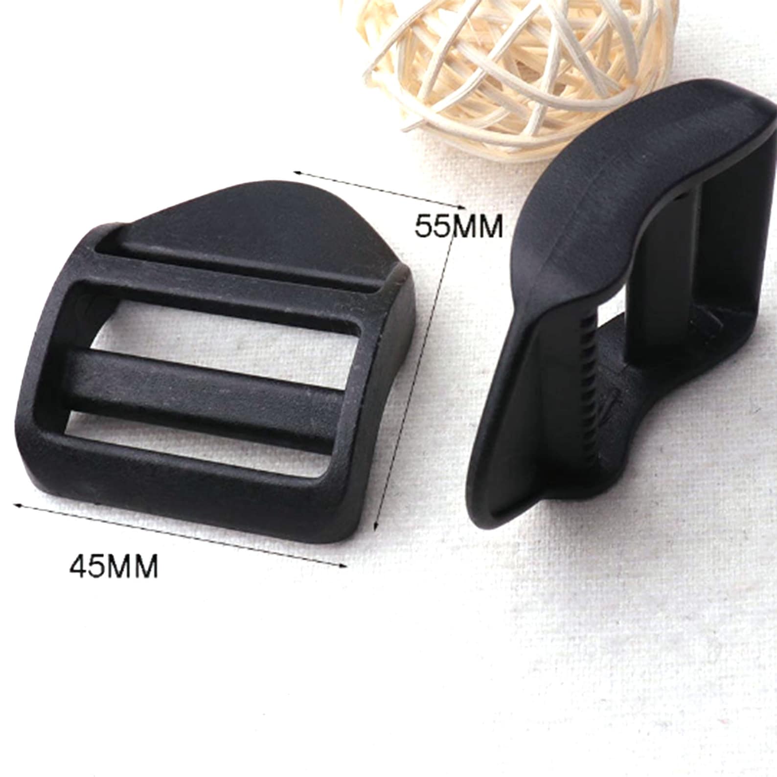 1 1/238mmBlack Plastic Slide Buckles Strap Adjuster Etsy