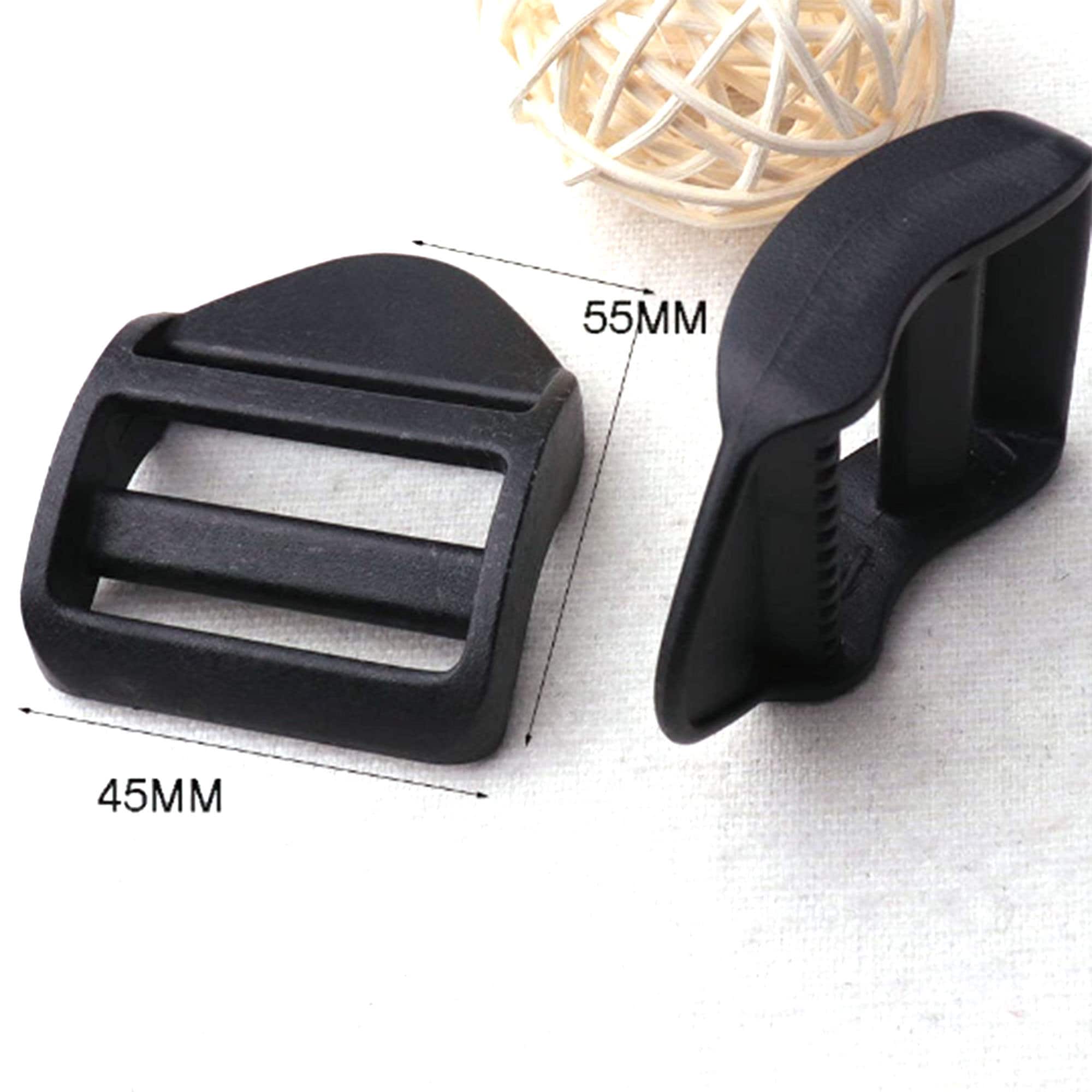 Buy Strap Adjuster,bar Slide,heavy Duty Black Ladder Lock Buckle Strap Adjuster Slider,silver Ladder Tension Lock-30mm/20mm Online in India