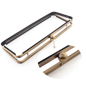 25cm*10cm Bronze Purse Frame Bag Frame Metal Frame For Purse Frame Bag Handle Accessories Clutch Bag Parts