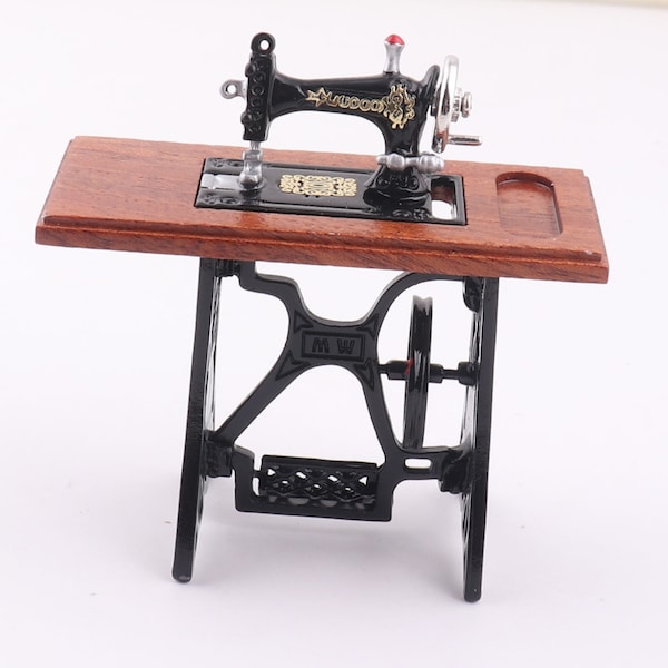 Mini sewing machine 1 pcs Dollhouse Accessories,Play house toys artisan Photography props,miniatures decoration