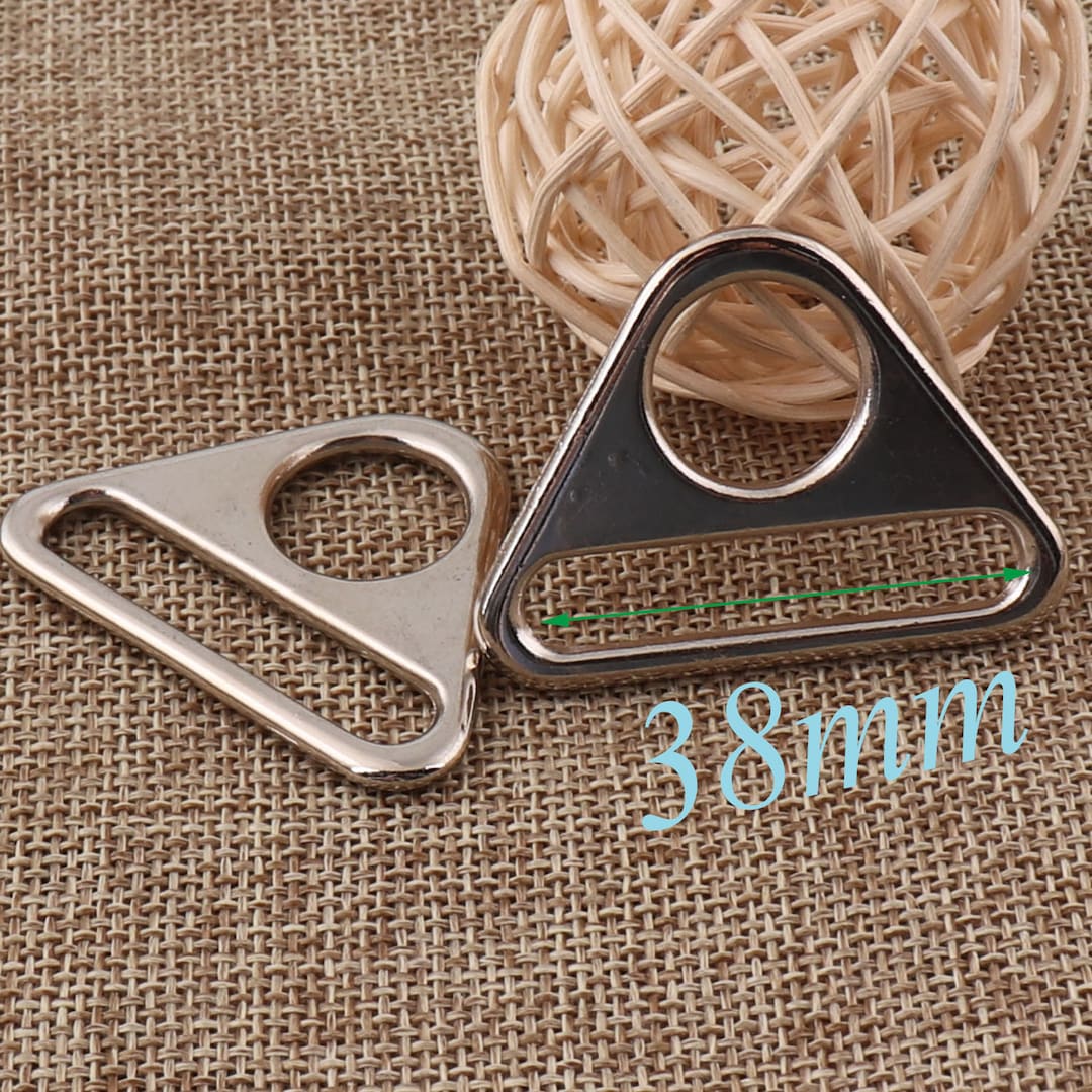Triangle Ribbon Buckle 6 Pcs Triangle Rings Buckles,1.5