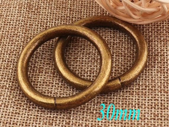 2-Pack 1.25 Inch Gold Spring O Rings For Purse Straps & Key Rings - Zinc Alloy, Rust-Proof - View #10