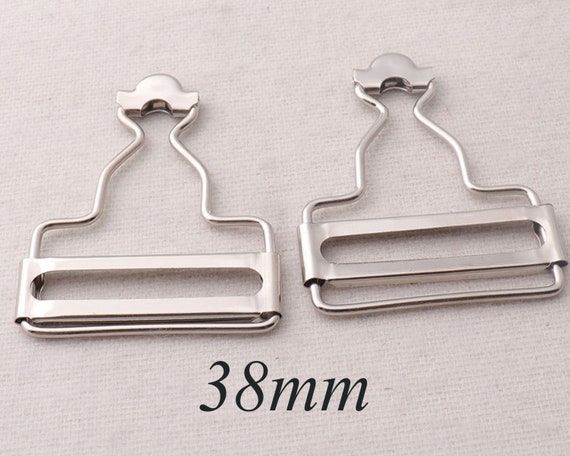 Metal Fasteners Bronze Dungaree Clip Belt Buckle Brass Bib 40mm 2-50 Pcs