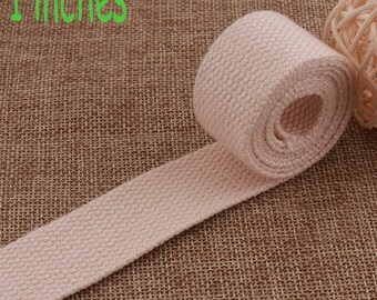 Sangle en coton de 25 mm,Sangle coquille d'oeuf,Sangle de 2,5 cm,Ruban,Porte-clés,Ceintures de sac,Bretelles de sac à main,Sangle de ceinture,Sangle en toile,Collier pour chien(WB460)