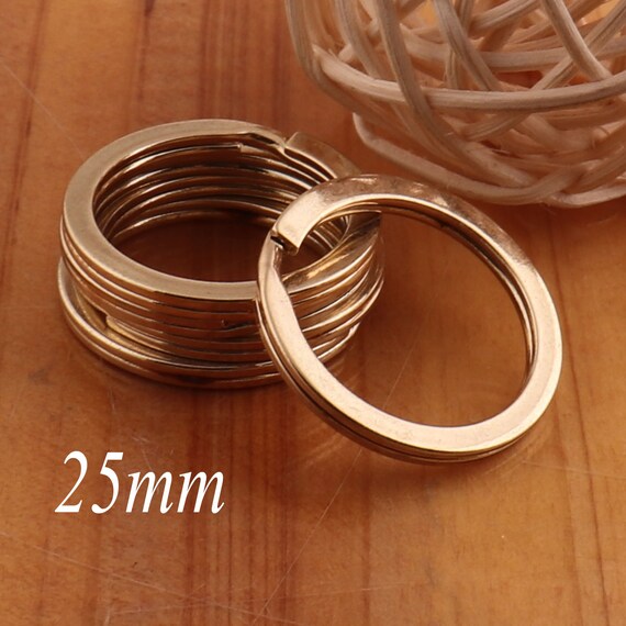 25mm Gold Split Rings,key Ring Chain Leather Key Ring Key Rings