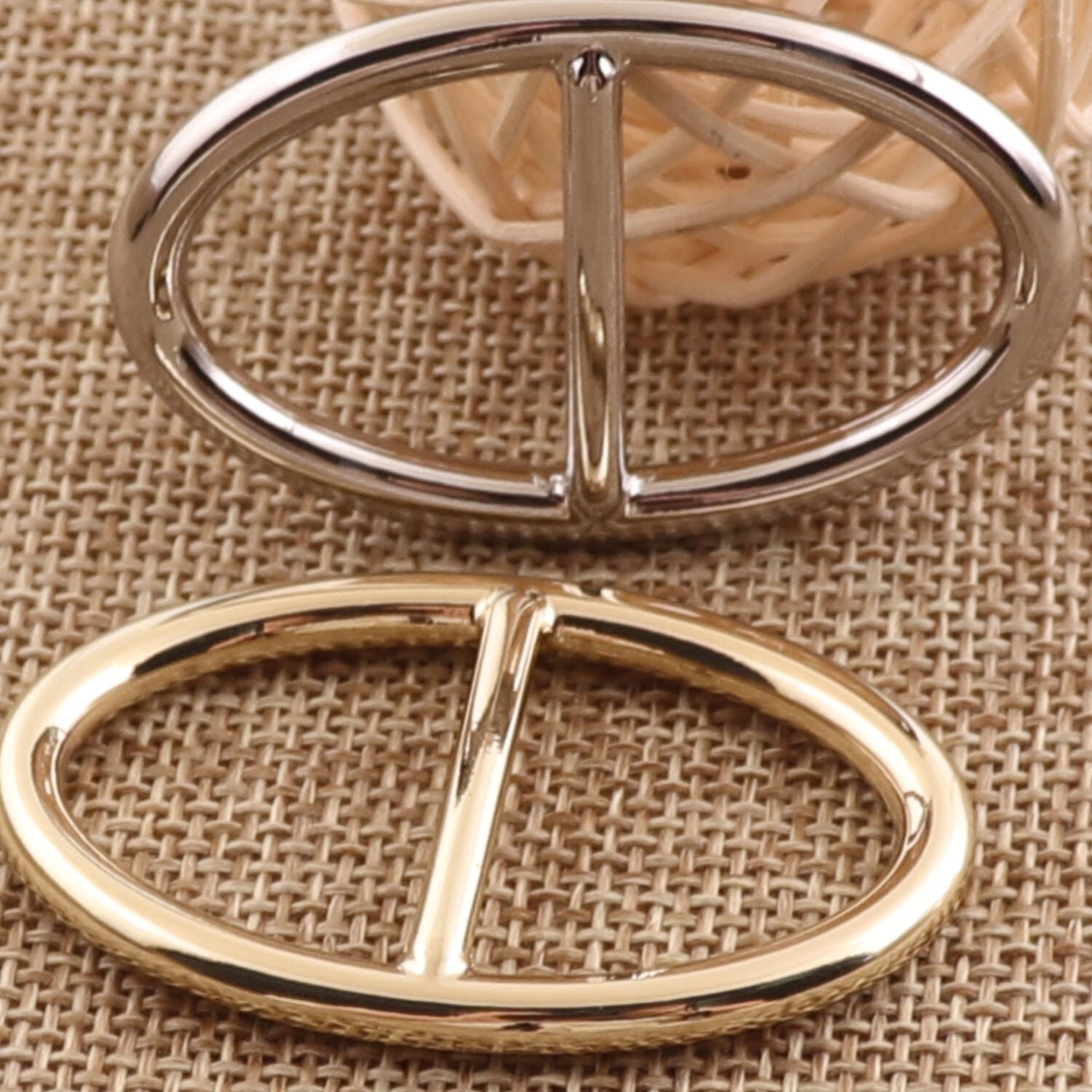 アクセサリー masa _ruth1012 20 Metal Silver/gold Oval Slide Buckles,22mm Strap Fasteners