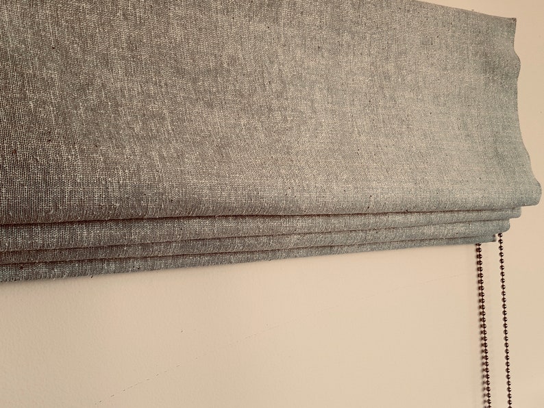 Linen Roman Blinds Made to Measure Range of Colours Custom Etsy UK