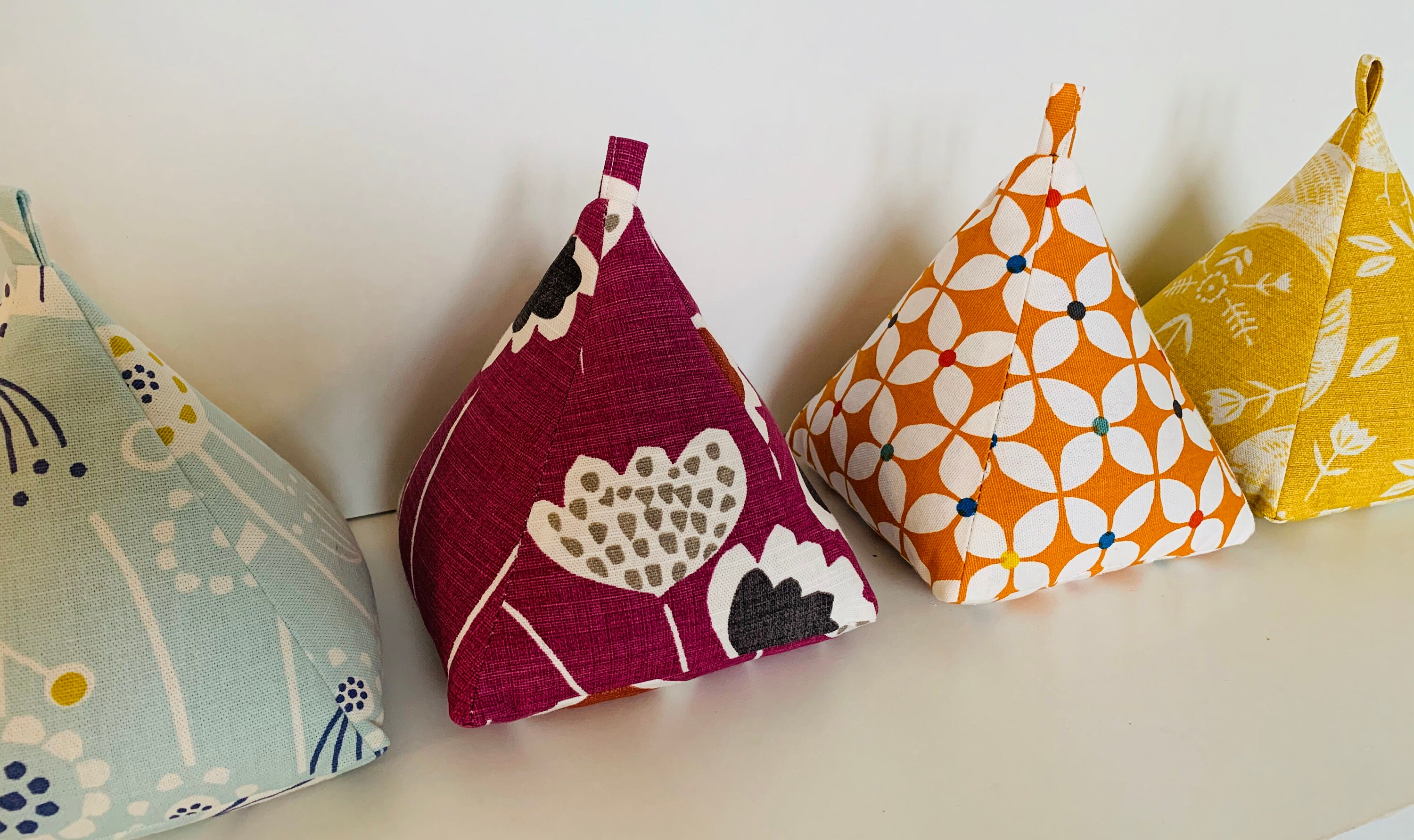 Voyage Thistle Pure Linen Filled Pyramid Door Stop Fabric Etsy UK