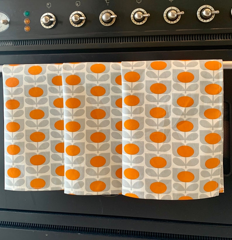 Orla Kiely Kitchen Tea Towels 45cm X 60cm Set of 3 Singles Etsy