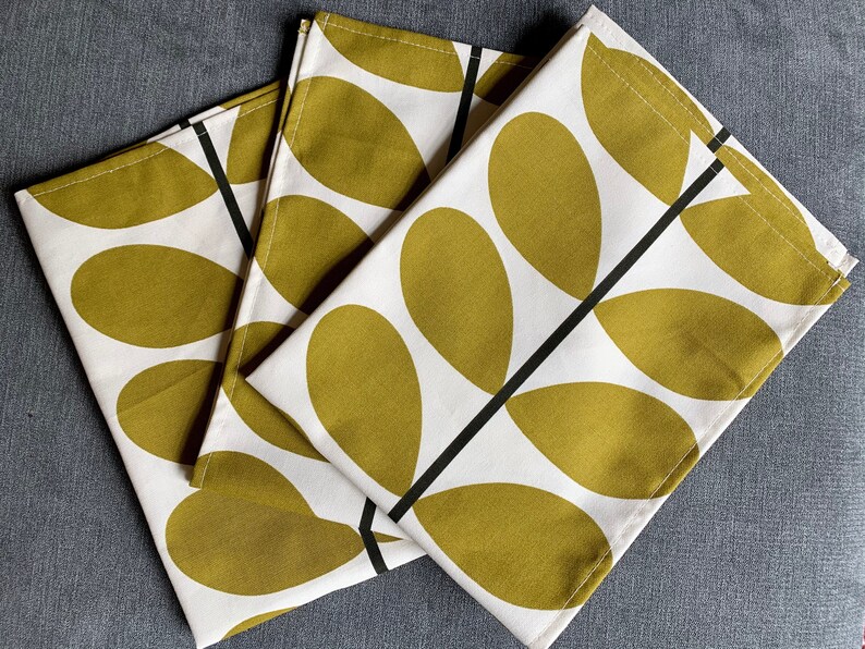Orla Kiely Stem Tea Towels 45cm X 60cm Set of 3 Singles Etsy UK