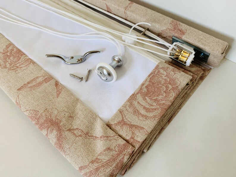 Roman Blinds Made to Measure Cord & Cleat Operated