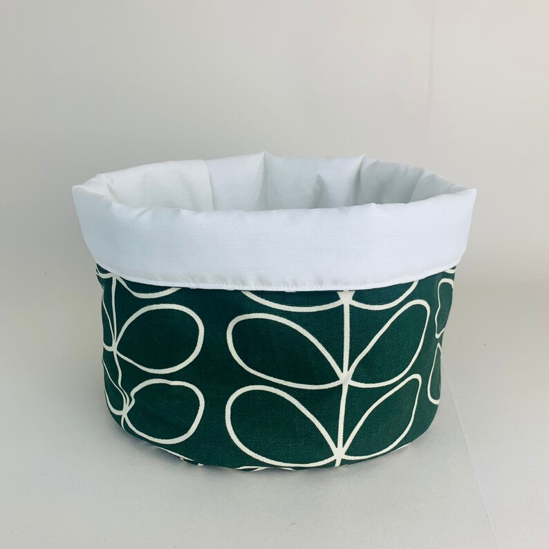 Orla Kiely Forest Green Stem Plant Pot Cover Storage Basket Etsy UK