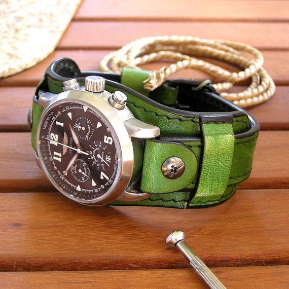 Uhrenarmband Leder 22 mm Armbanduhr Lederarmband Herren