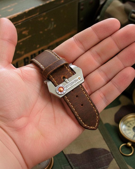 ハンドメイドチタンウォッチストラップバックル 22mm – ミリタリー 