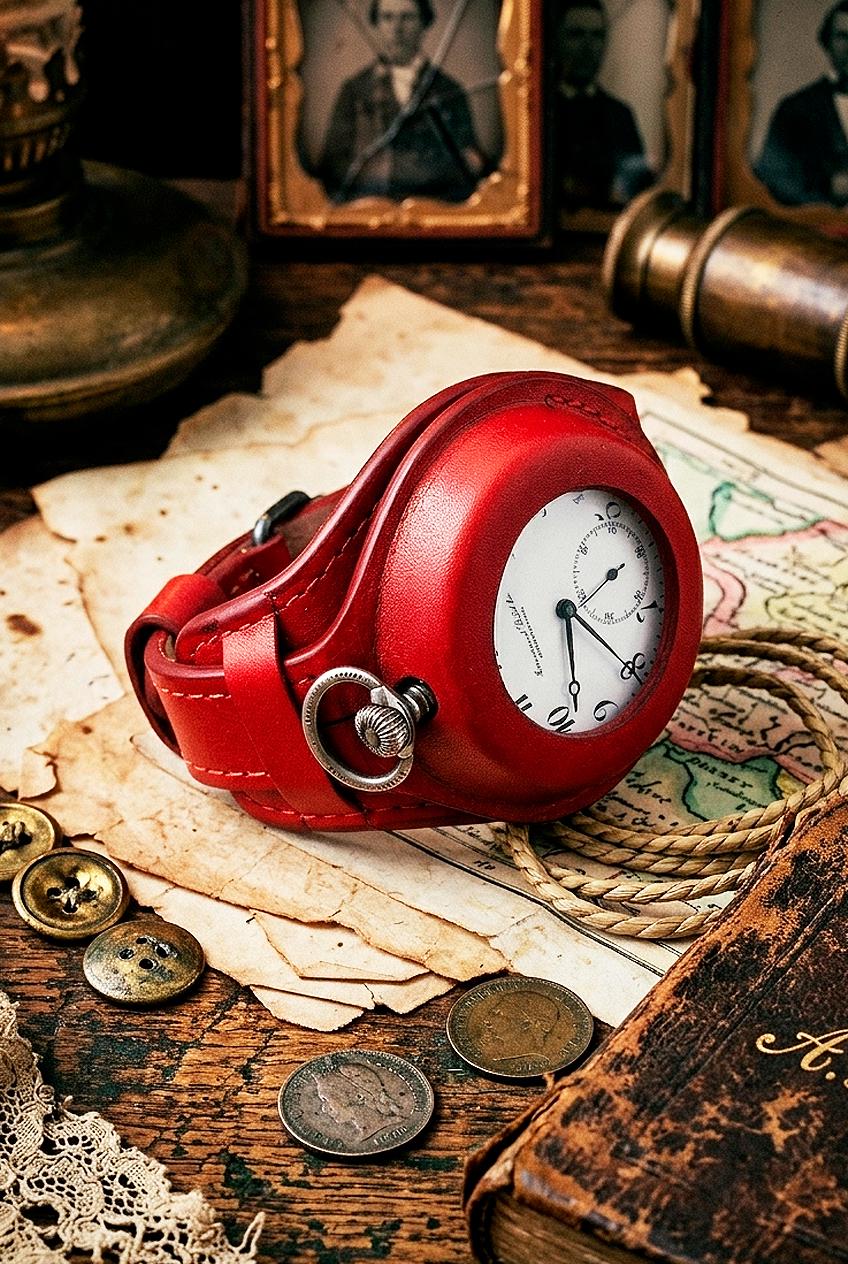 Ww1 Pocket Watch and Leather Strap - Etsy