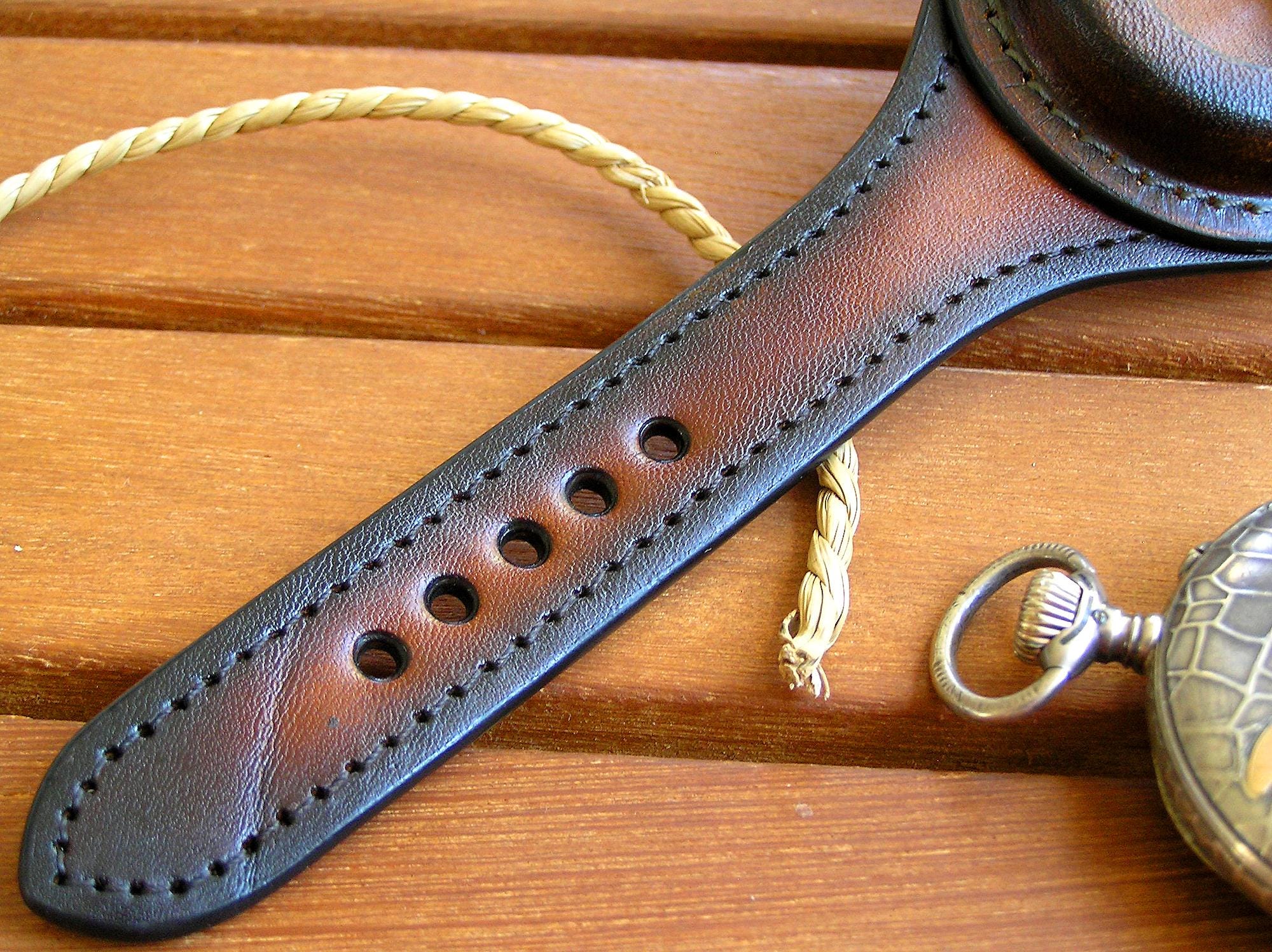 Pocket Watch Wrist Strap 36–40mm WWI Handmade – Vintage Military
