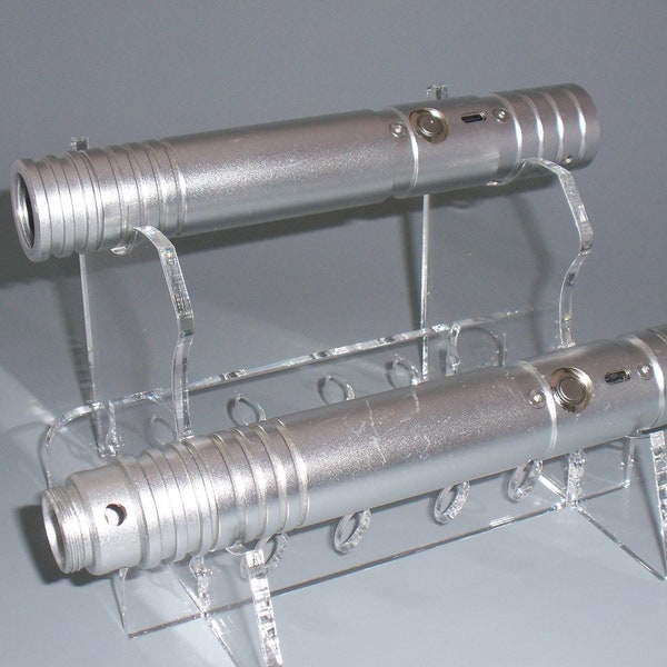 star wars lightsaber 2 tier acrylic display stand force fx master replicas yoda