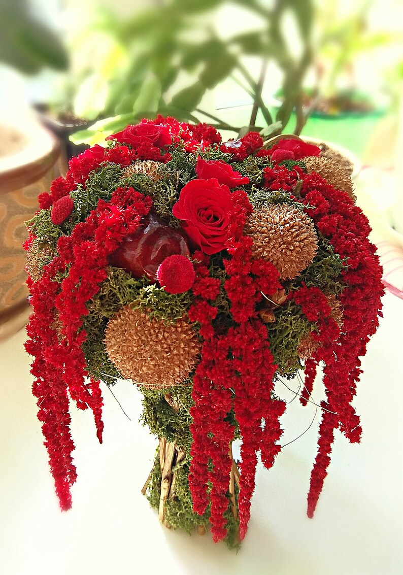 Forever Flowers Sale birthday bouquet Amaranth Small Roses 2019 flowers Live Floral Tree Moss Natural floral Bright Gifts Preserved Decor