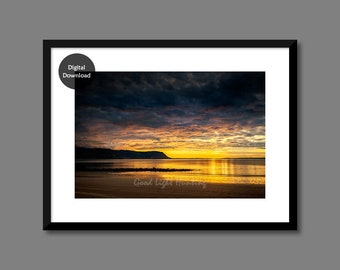 Llandudno Nordwales dramatischen Sonnenuntergang druckbare Fotografie, Llandudno Druck, druckbare Geschenk, Wand Kunst Geschenke für das Haus, Hotel-Wand-Dekor