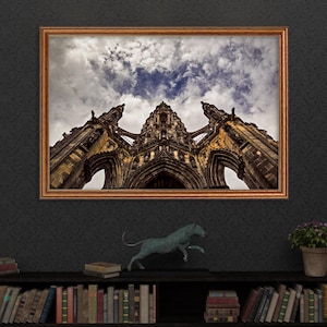 Printable Wall Art Edinburgh, Scotland Print, Scott Monument, Scottish Architecture, Printable Gift, Home, Office, Hotel Decor