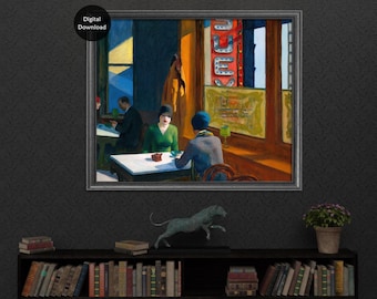 Chop Suey by Edward Hopper, Printable Wall Art, Vintage Home Decor, American Realism Art (Digital Download)