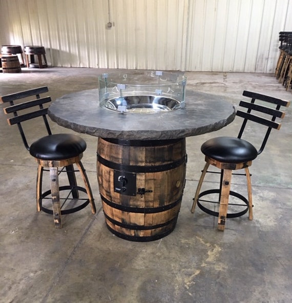 Full Whiskey Barrel Firepit Etsy