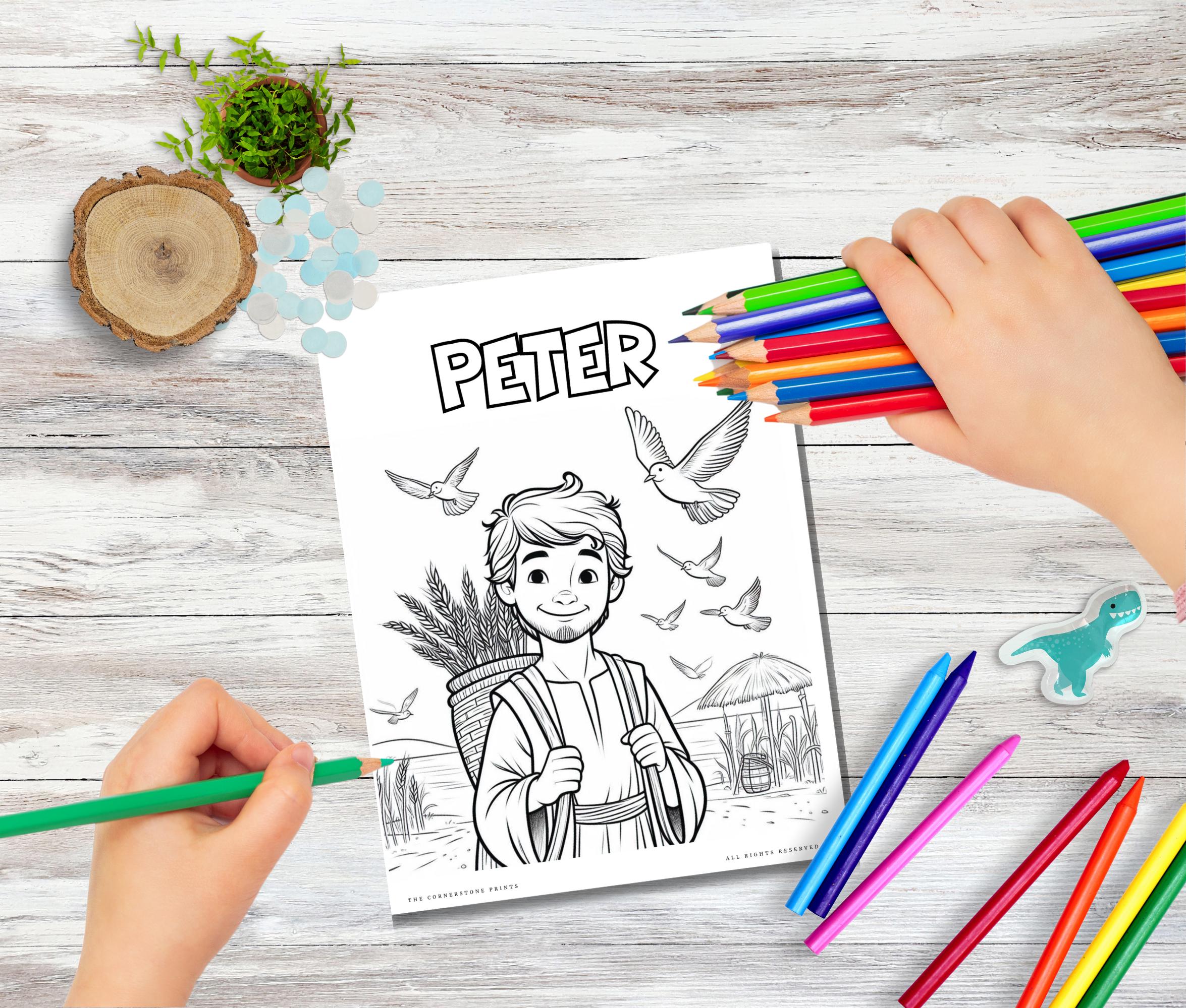 New Testament Coloring Pages for Kids, Bible Story Activity (PDF) - Etsy
