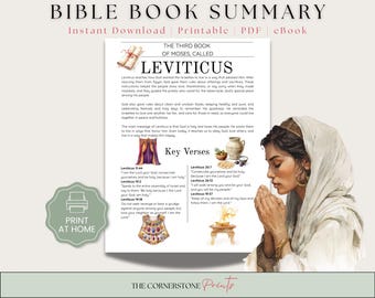 Leviticus Bible Study Guide, Book Summary (PDF)