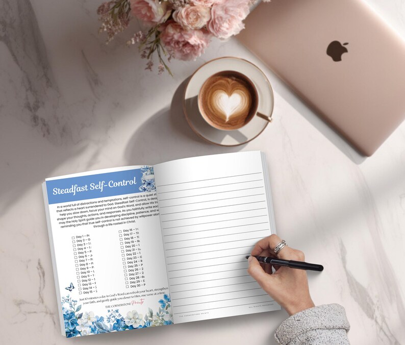 30 Day Scripture Writing Plan Printable, Steadfast Self Control Daily ...