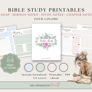 Womens Scripture Writing Printable | Bible Study Planner Guide (Digital Download)