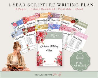 1 Year Scripture Writing Plan, Printable Daily Bible Study (PDF)