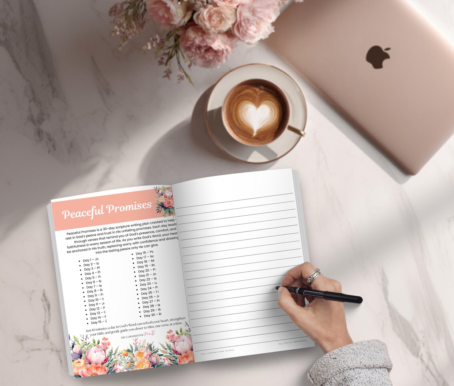 30 Day Scripture Writing Plan, Peaceful Promises Bible Study (PDF Ebook ...
