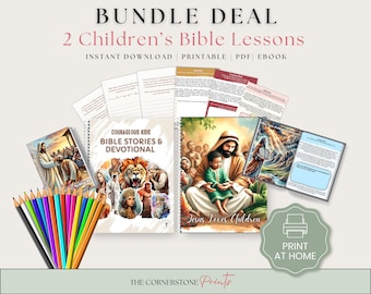 Ensemble d'étude de la Bible pour enfants, activités pour l'école du dimanche à la maison (imprimable)