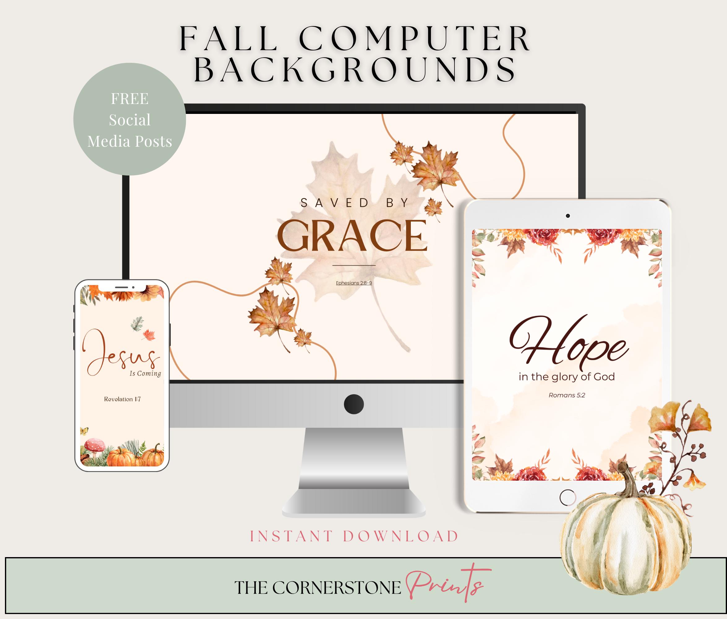 Christian Fall Wallpaper Backgrounds, Bible Verse, Faith (digital ...