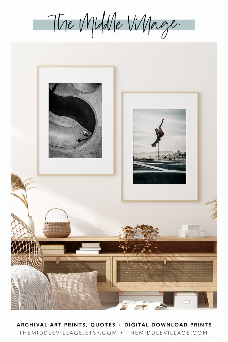 Set of 2 Prints for Teen Boy Bedroom Wall Art DOWNLOADABLE Etsy