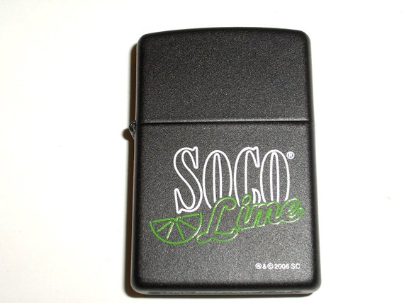 Retired 2006 Southern Comfort Lime Black Zippo Lighter Etsy