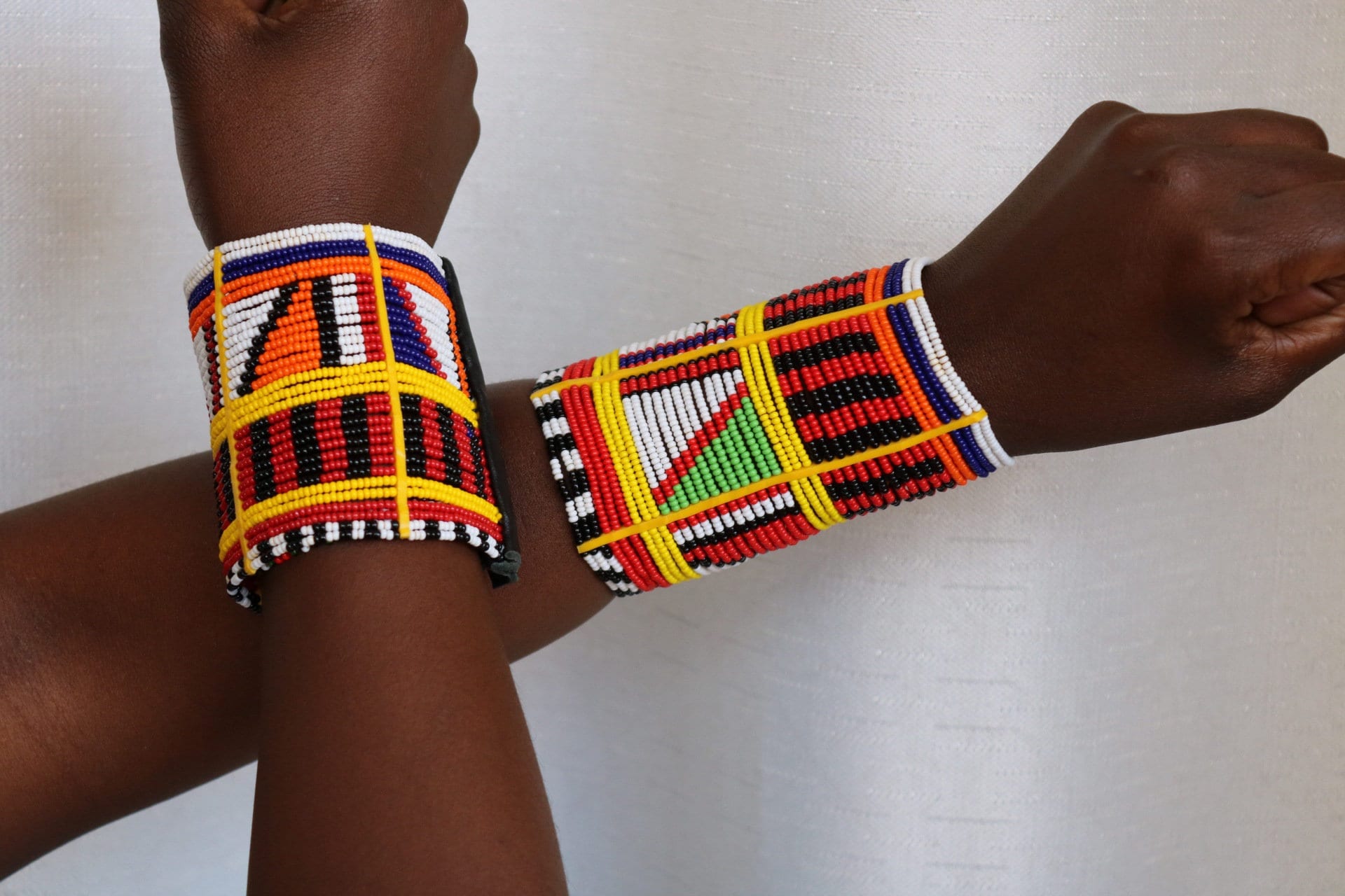 ON SALE A Set of 2 African Beaded Handcuff Maasai Bracelet Zulu Bracelet Wrist Bracelet Long Colorful Bracelet Tribal Bracelet Boho Etsy