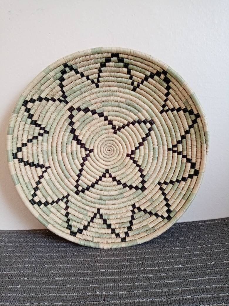 ON SALE African Wall Basket African Woven Wall Basket Etsy