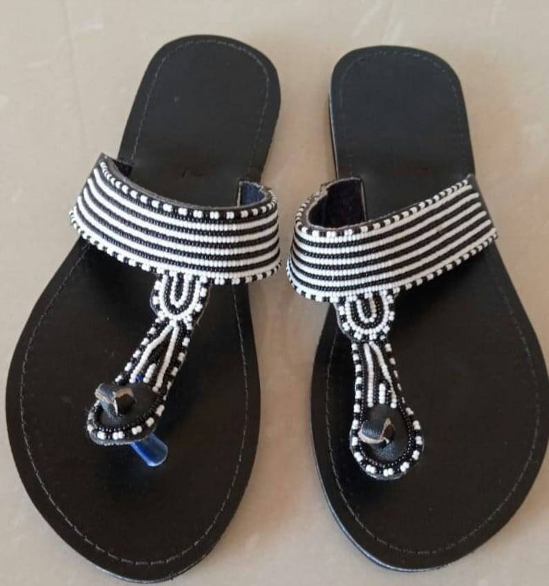 ON SALE African Masai Sandals Beach Sandals Summer Sandals - Etsy