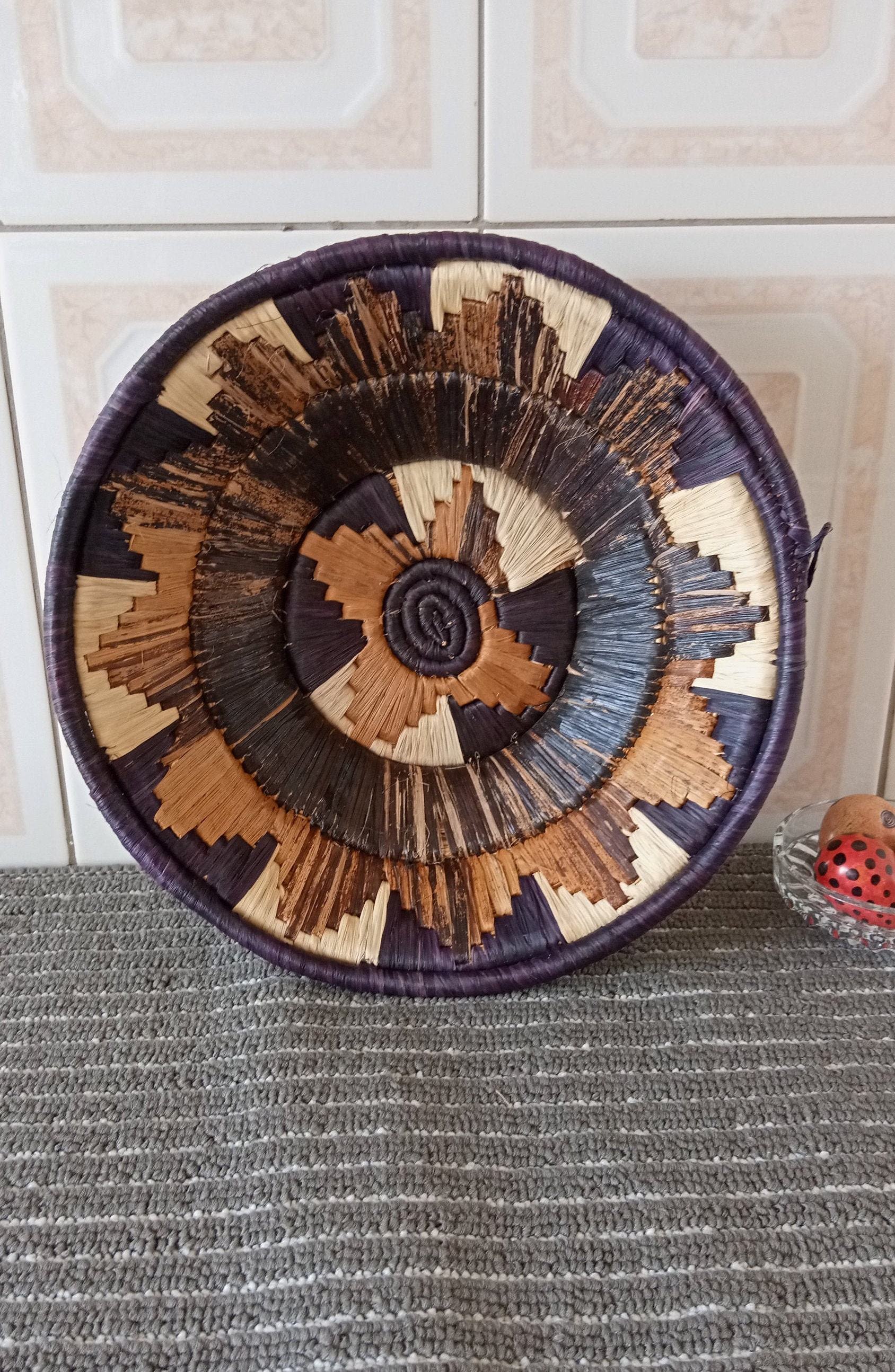 ON SALE African Woven Wall Baskets Set Handmade Woven Etsy