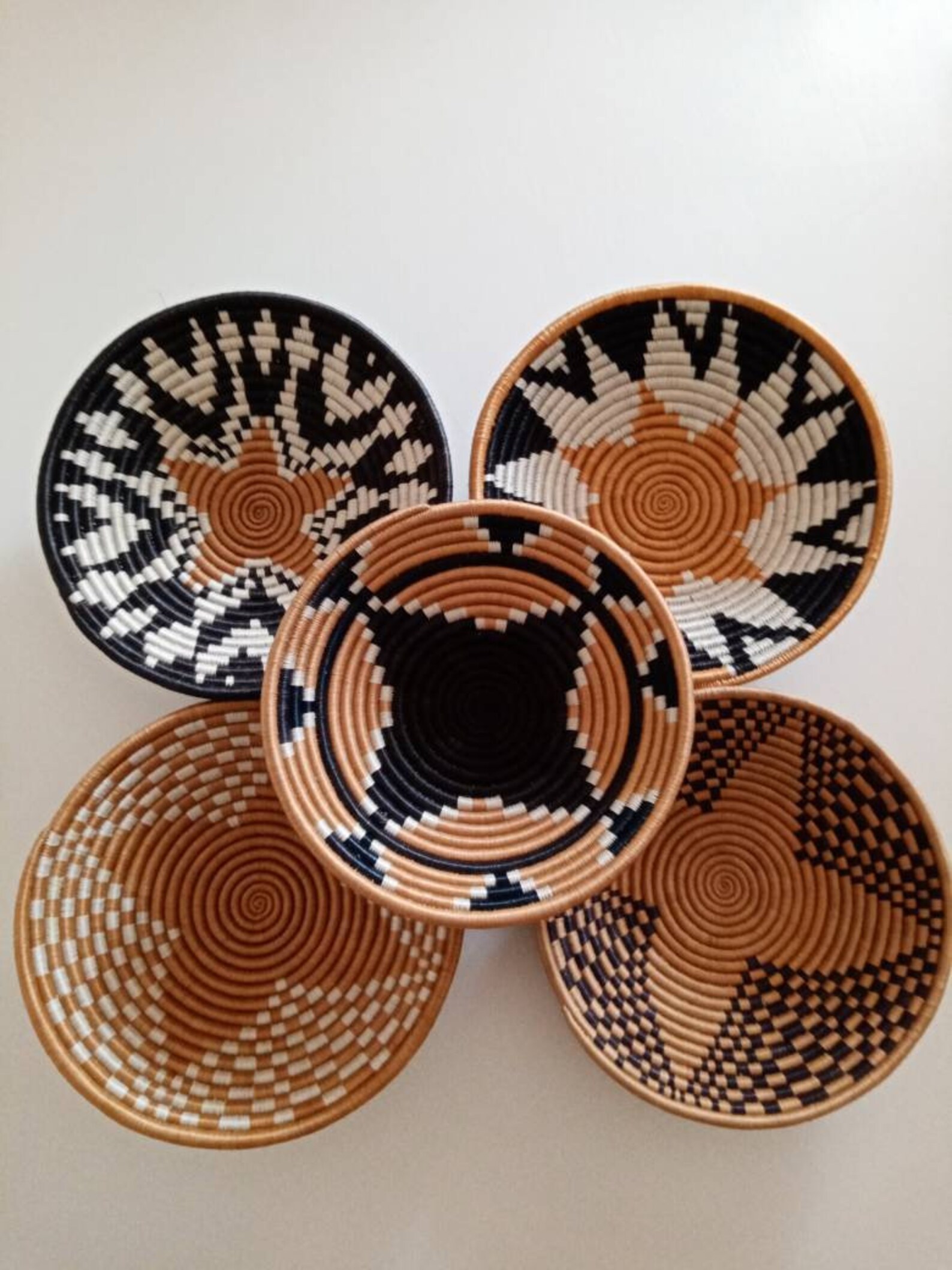 ON SALE African HandWoven Wall Baskets African Baskets Etsy