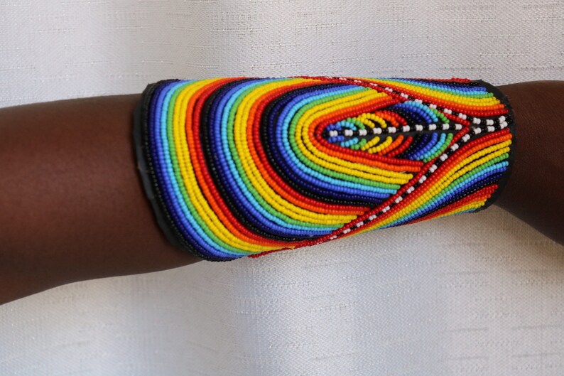 Pulsera de cuentas africanas pulsera maasai pulsera zulú Etsy
